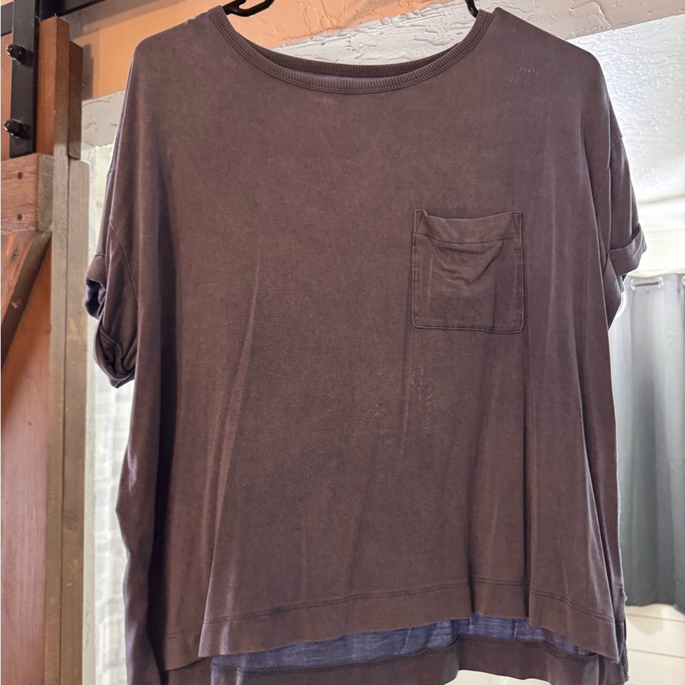 Casual Denim Blue Women's Top